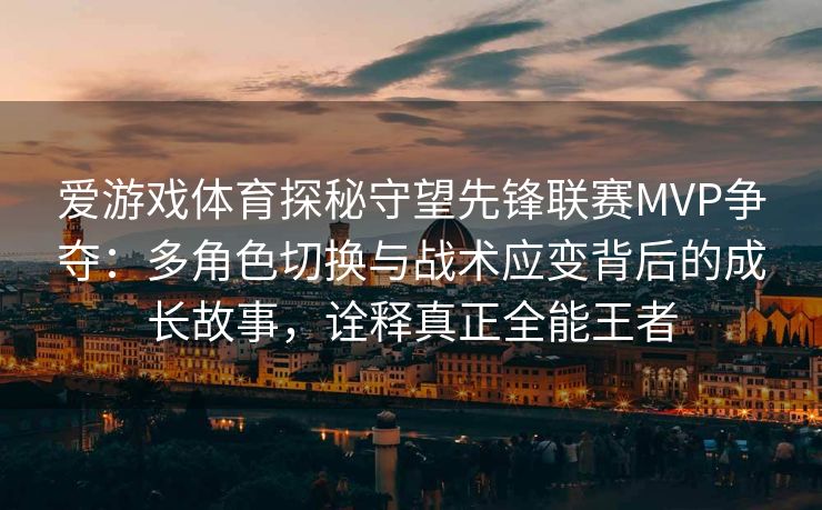 爱游戏体育探秘守望先锋联赛MVP争夺：多角色切换与战术应变背后的成长故事，诠释真正全能王者