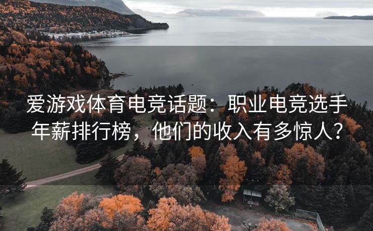 爱游戏体育电竞话题：职业电竞选手年薪排行榜，他们的收入有多惊人？